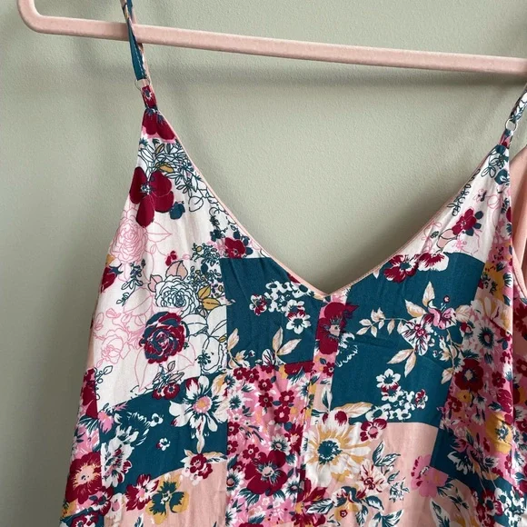 Boutique Savanna Jane Flowy Floral Patchwork Dress - Picture 3 of 10